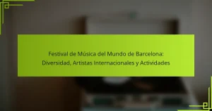Festival de Música del Mundo de Barcelona: Diversidad, Artistas Internacionales y Actividades